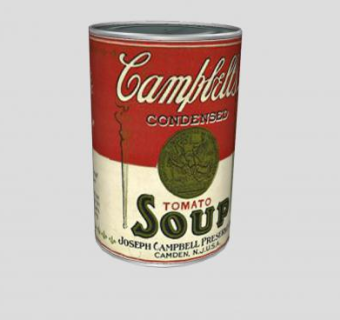 番茄汤罐头SU模型下载_sketchup草图大师SKP模型