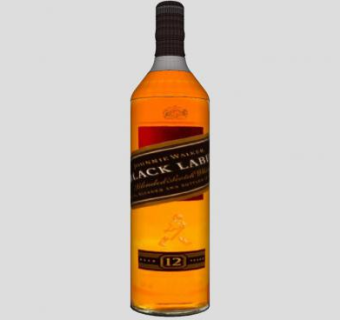 黑牌威士忌酒瓶酒水SU模型下载_sketchup草图大师SKP模型