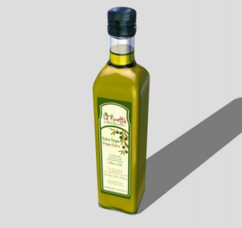 橄榄油标签瓶子SU模型下载_sketchup草图大师SKP模型