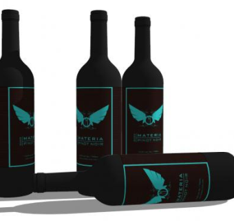 黑皮诺葡萄酒系列SU模型下载_sketchup草图大师SKP模型