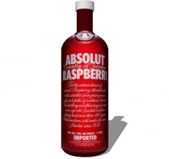 绝对伏特加覆盆莓味SU模型下载_sketchup草图大师SKP模型