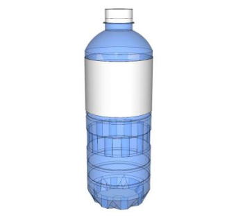 透明塑料水瓶SU模型下载_sketchup草图大师SKP模型