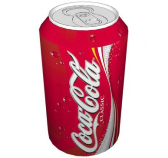 可口可乐易拉罐系列SU模型下载_sketchup草图大师SKP模型