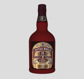 奇瓦斯皇家威士忌SU模型下载_sketchup草图大师SKP模型