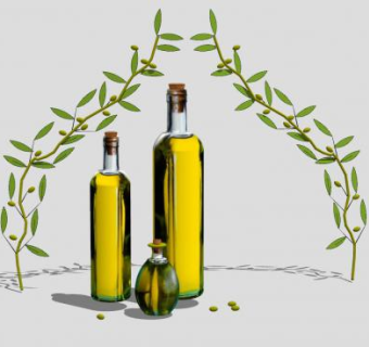 瓶装橄榄油SU模型下载_sketchup草图大师SKP模型