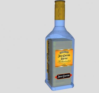 豪帅金快活龙舌兰酒SU模型下载_sketchup草图大师SKP模型
