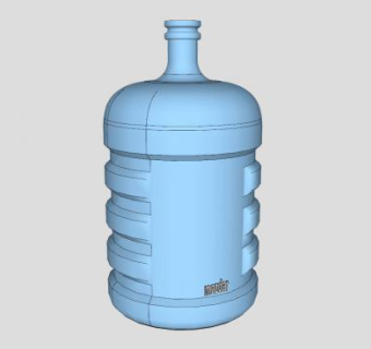 纯净水瓶装水SU模型下载_sketchup草图大师SKP模型