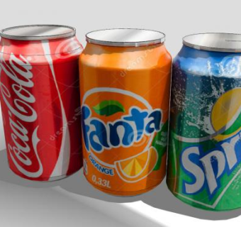 碳酸汽水易拉罐系列SU模型下载_sketchup草图大师SKP模型