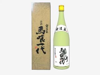<em>日本</em>清酒酒瓶包装SU模型下载_sketchup草图大师SKP模型