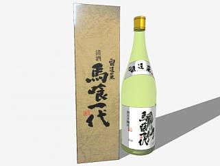 日本马喰一代清酒SU模型下载_sketchup草图大师SKP模型