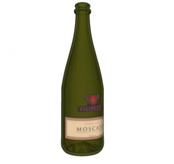 起泡酒酒瓶标签SU模型下载_sketchup草图大师SKP模型