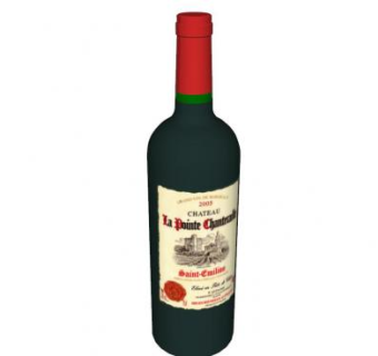 酒庄标签酒水酒瓶SU模型下载_sketchup草图大师SKP模型