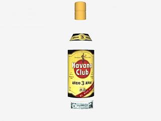 哈瓦那俱乐部标签瓶盖SU模型下载_sketchup草图大师SKP模型