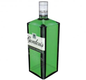 戈登杜松子酒瓶SU模型下载_sketchup草图大师SKP模型