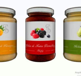 水果果冻标签罐SU模型下载_sketchup草图大师SKP模型