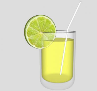 柠檬汁饮料SU模型下载_sketchup草图大师SKP模型