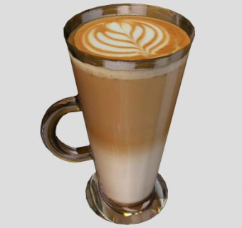卡布奇诺咖啡饮品SU模型下载_sketchup草图大师SKP模型