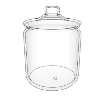 玻璃瓶罐和瓶盖SU模型下载_sketchup草图大师SKP模型