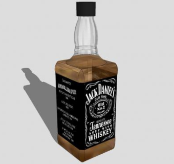 杰克丹尼尔威士忌SU模型下载_sketchup草图大师SKP模型