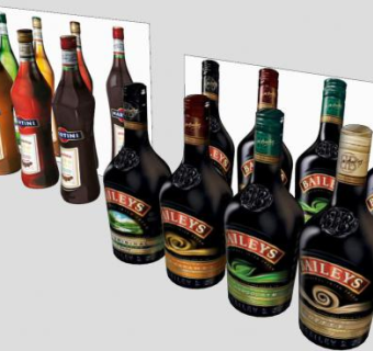 酒吧鸡尾酒酒水系列SU模型下载_sketchup草图大师SKP模型