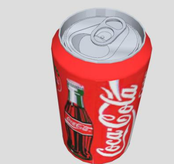 打开的可乐罐SU模型下载_sketchup草图大师SKP模型