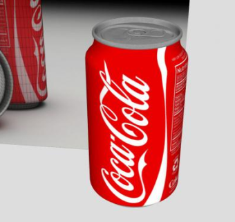 未开封的可口可乐汽水罐SU模型下载_sketchup草图大师SKP模型
