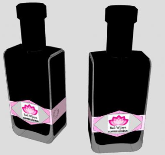 咖啡利口酒的瓶子SU模型下载_sketchup草图大师SKP模型