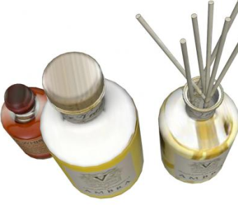 威士忌香水玻璃瓶SU模型下载_sketchup草图大师SKP模型