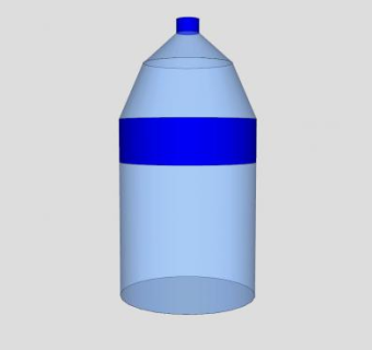 简约塑料水瓶SU模型下载_sketchup草图大师SKP模型