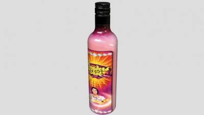 粉色酒水标签酒瓶SU模型下载_sketchup草图大师SKP模型