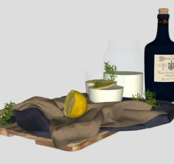 意大利柠檬甜酒SU模型下载_sketchup草图大师SKP模型