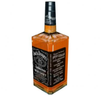 杰克丹尼尔瓶SU模型下载_sketchup草图大师SKP模型