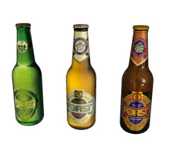 多口味啤酒酒水系列SU模型下载_sketchup草图大师SKP模型