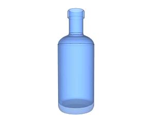 <em>玻璃瓶</em>和瓶盖SU模型下载_sketchup草图大师SKP模型