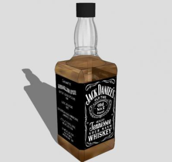 杰克·丹尼威士忌酒水SU模型下载_sketchup草图大师SKP模型