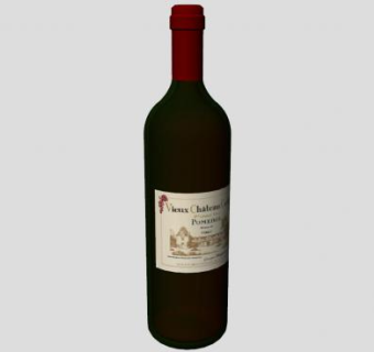 古老的城堡标签酒瓶酒水SU模型下载_sketchup草图大师SKP模型