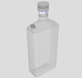 透明酒瓶酒水SU模型下载_sketchup草图大师SKP模型