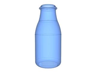 无瓶盖的玻璃瓶SU模型下载_sketchup草图大师SKP模型
