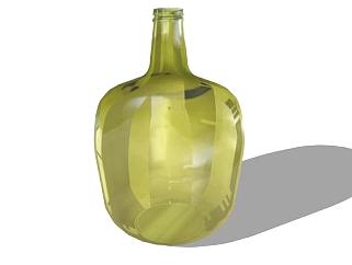 玻璃花瓶家居摆件SU模型下载_sketchup草图大师SKP模型