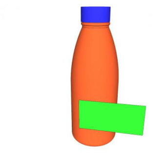 橙色塑料瓶SU模型下载_sketchup草图大师SKP模型
