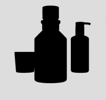 浴室中的黑色按压瓶小件SU模型下载_sketchup草图大师SKP模型