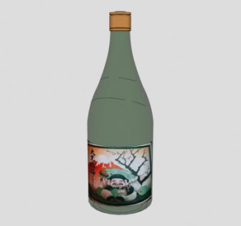 日本酒水清酒SU模型下载_sketchup草图大师SKP模型