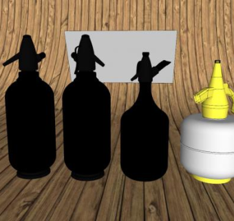 盛酒水的器皿系列SU模型下载_sketchup草图大师SKP模型