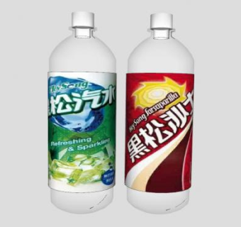 黑松汽水饮品SU模型下载_sketchup草图大师SKP模型