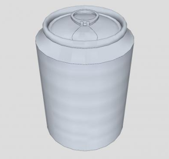 饮料易拉罐设计SU模型下载_sketchup草图大师SKP模型