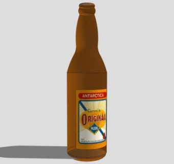 啤酒酒水标签酒瓶SU模型下载_sketchup草图大师SKP模型