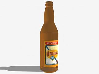 啤酒酒水标签酒瓶SU模型下载_sketchup草图大师SKP模型