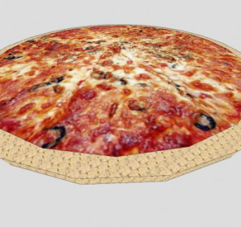 意大利披萨食品SU模型下载_sketchup草图大师SKP模型