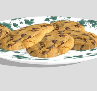 茶点饼干SU模型下载_sketchup草图大师SKP模型
