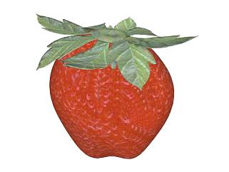 <em>草莓</em>水果草本植物SU模型下载_sketchup草图大师SKP模型
